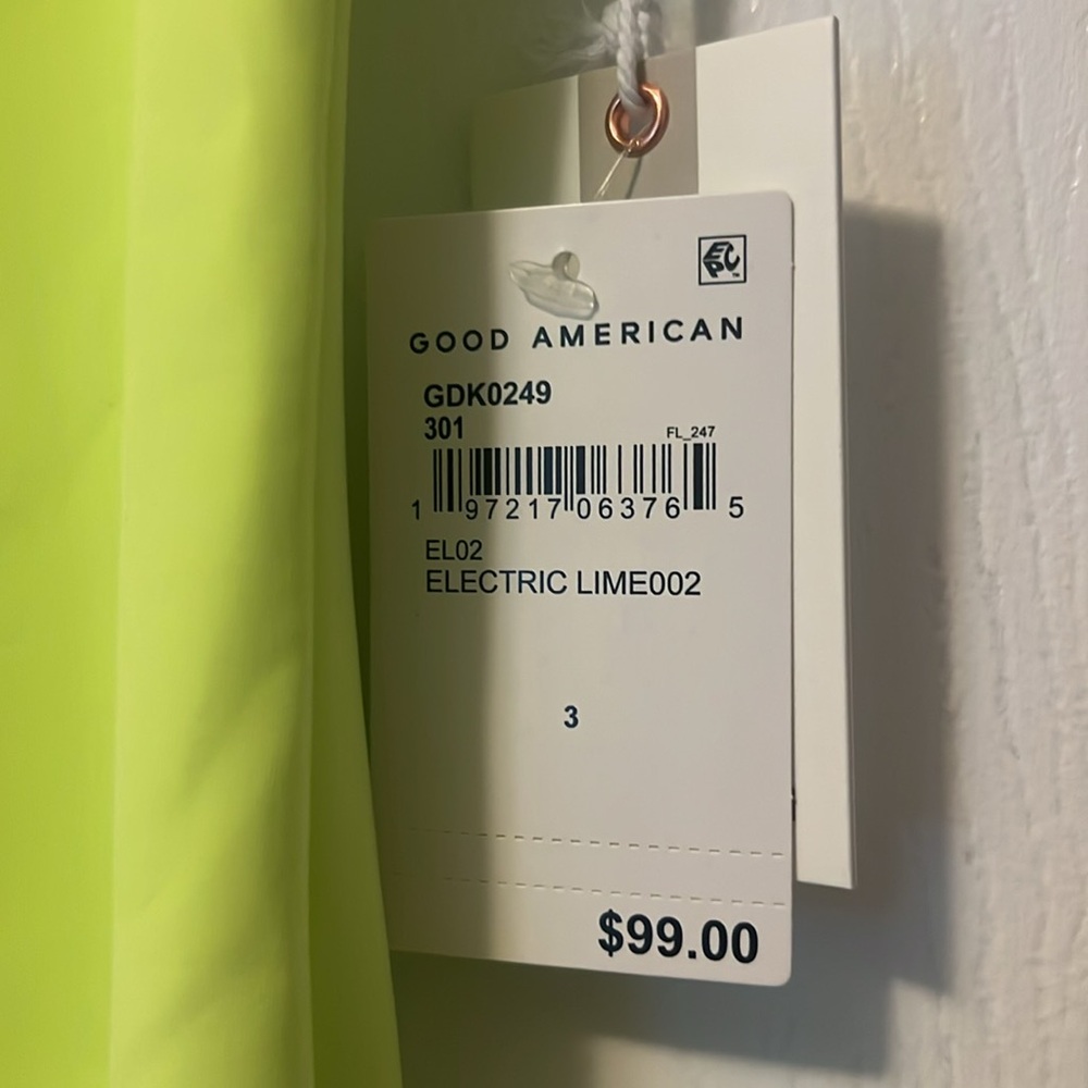 Good American Body Con Neon mini dress - Picture 2 of 3